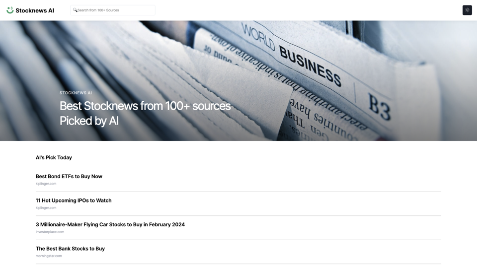 Stocknews AI - AI picked stock news
