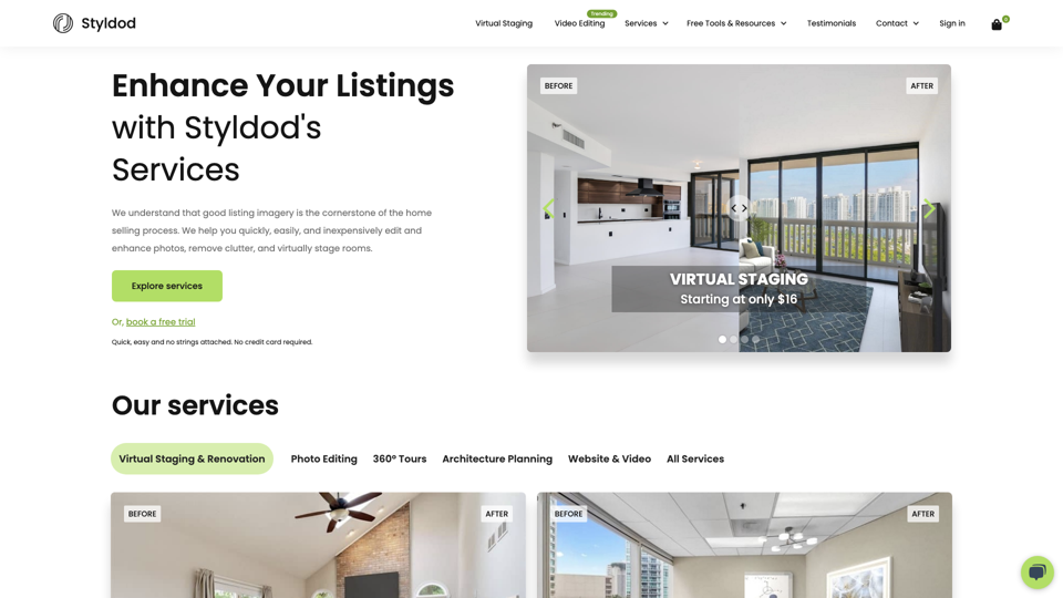 Styldod - Real Estate Virtual Home Staging, Photo Editing & 3D Renders