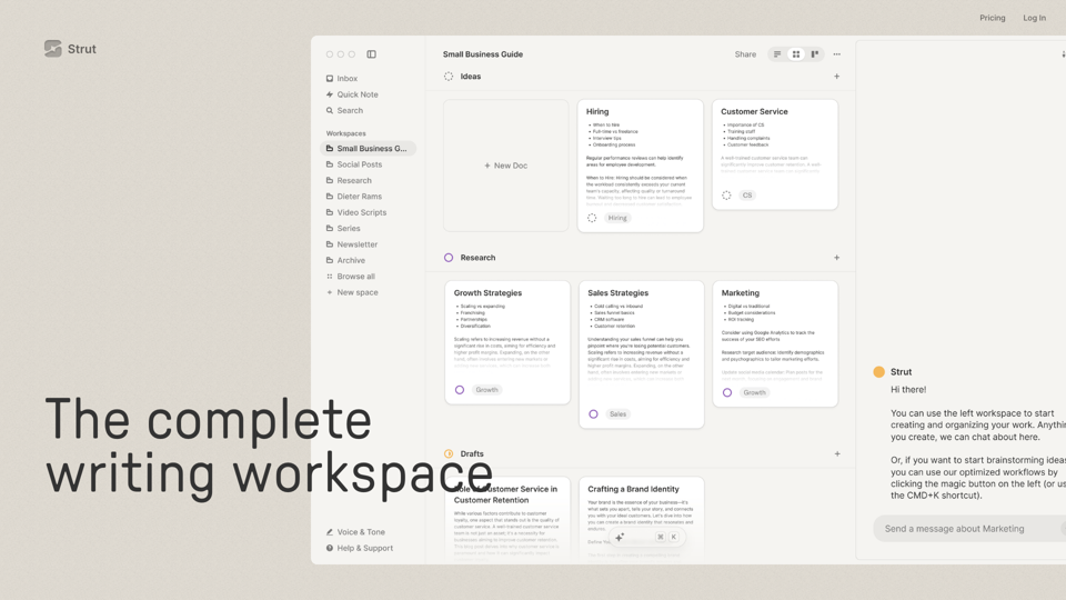 Strut – The complete writing workspace