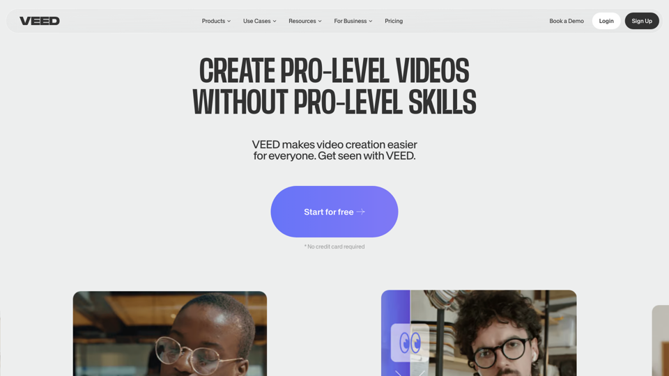 VEED.IO - AI Video Editor - Fast, Online, Free