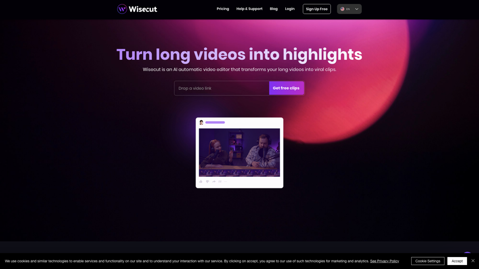 Wisecut | AI Video Editor