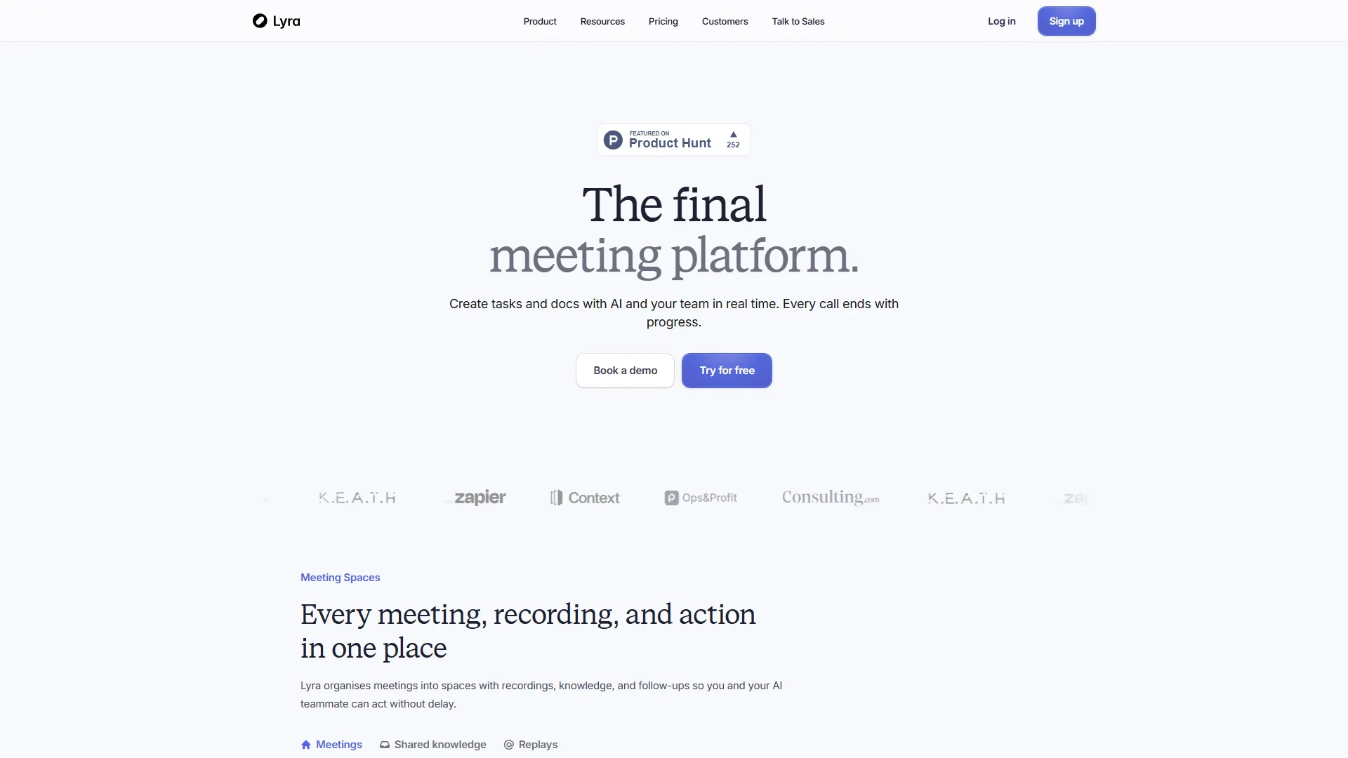 The AI teammate for every meeting | Lyra