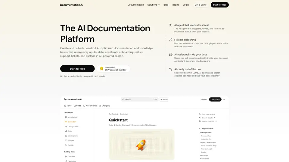 Documentation.AI – AI Documentation & Knowledge Base Software