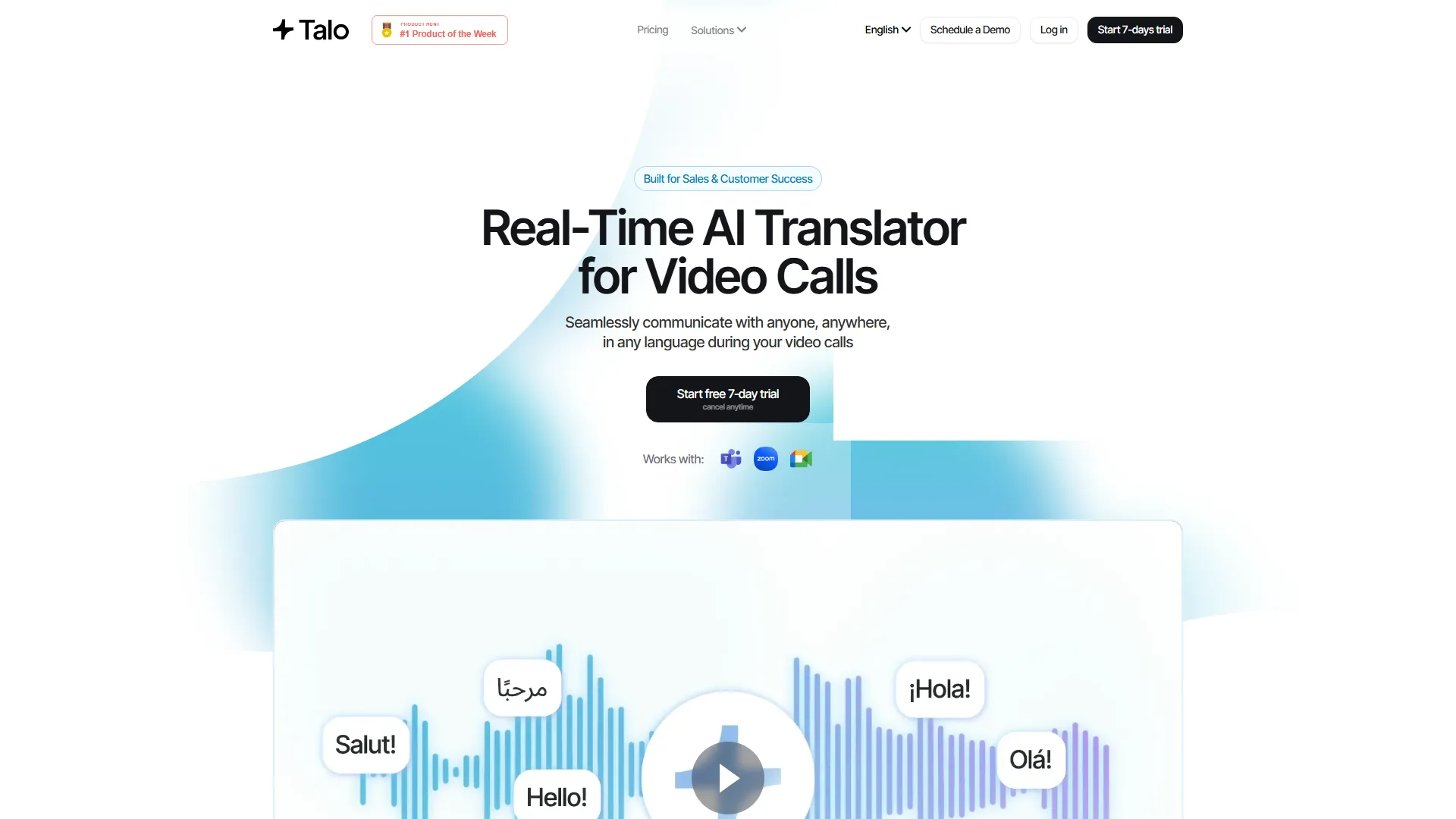 Talo - Real-Time AI Translator for Video Calls