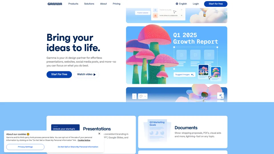 Instant Presentations, Websites, and More with AI | Gamma