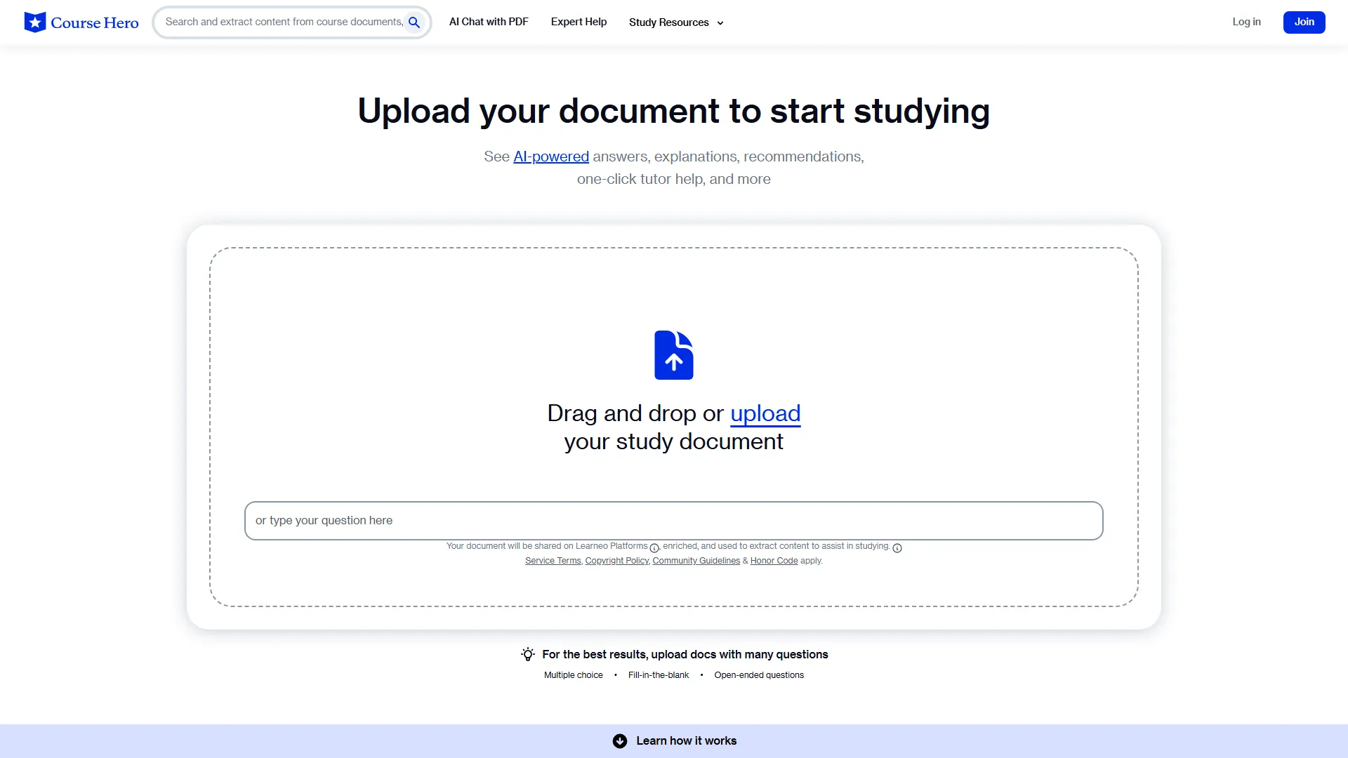 Course Hero | Own the study hour