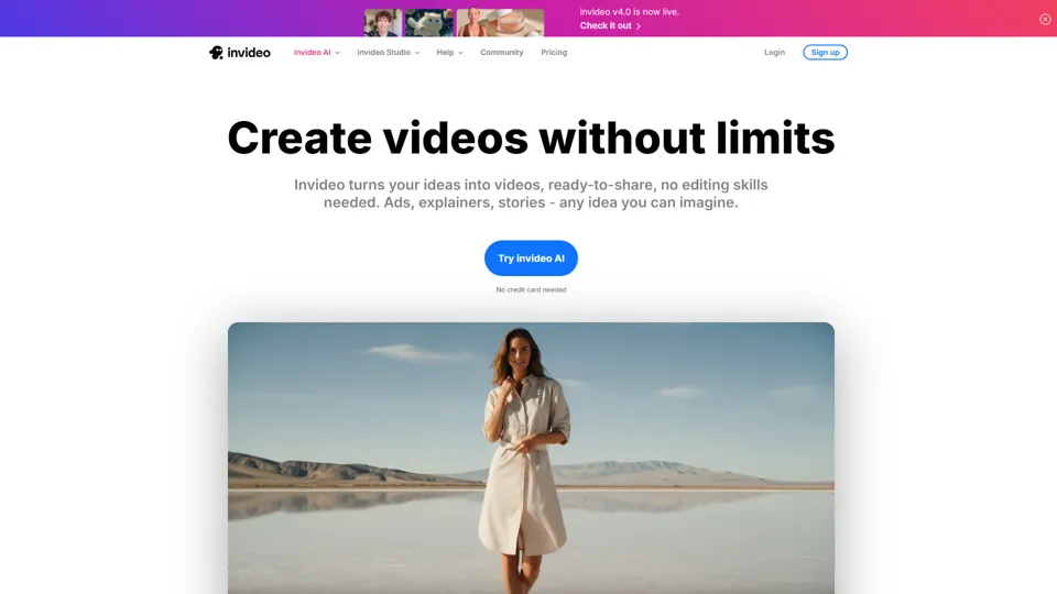 Invideo AI - Create videos without limits