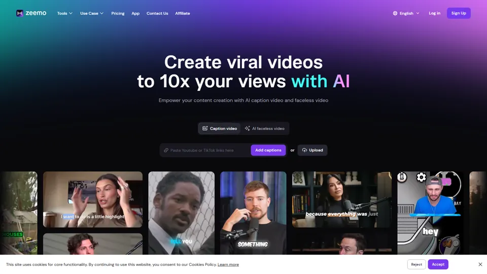 Zeemo AI | Add Subtitles to Video - Powerful Caption Generator