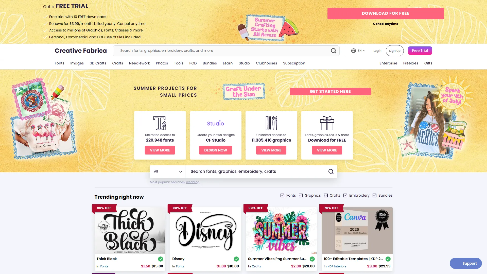 Creative Fabrica - Premium Crafting Fonts, Graphics & More