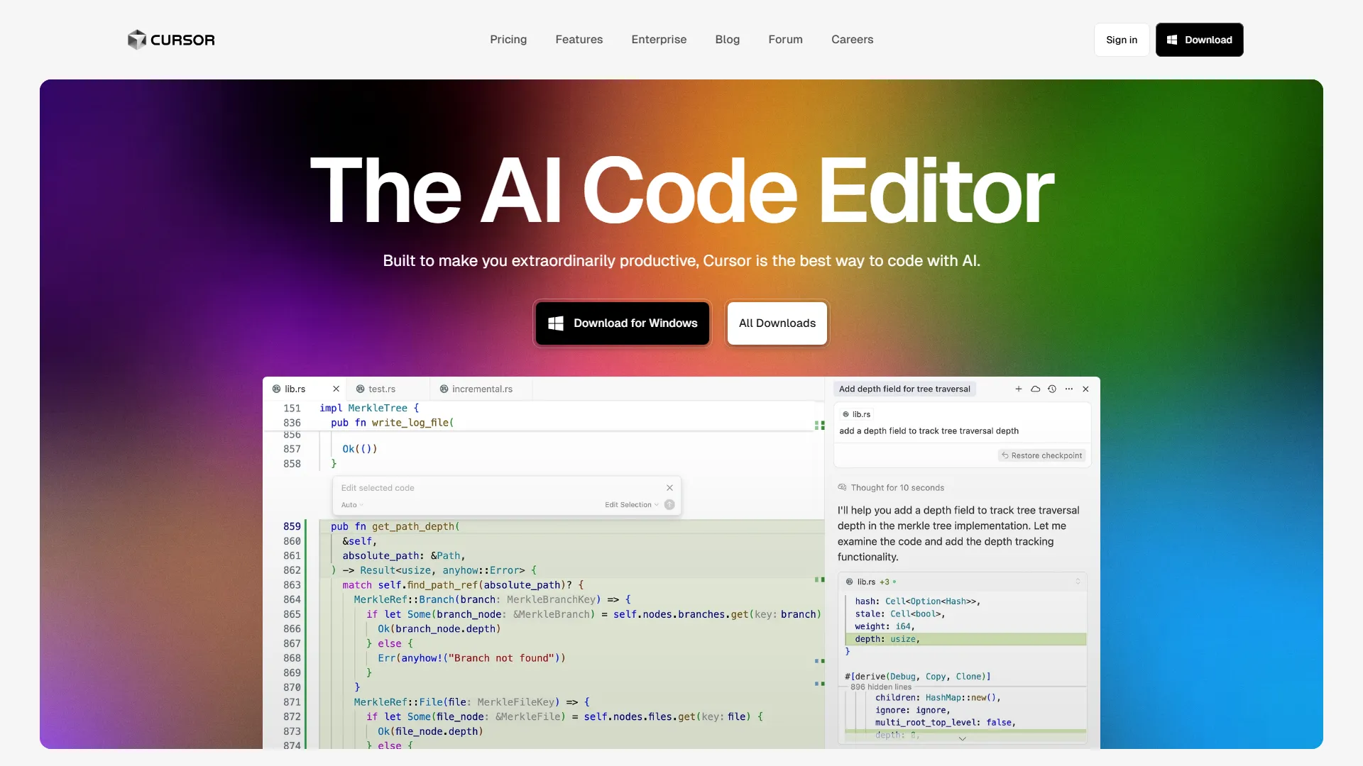 Cursor - The AI Code Editor