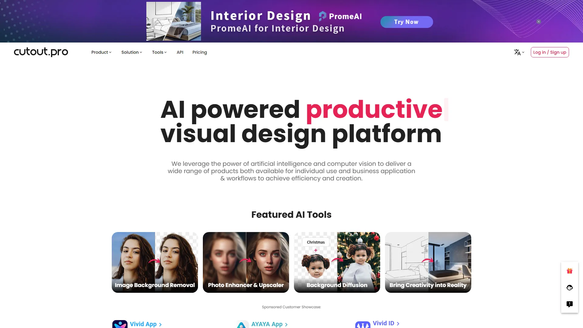 Cutout.Pro - AI Photo Editing | Visual Content Generation Platform, best for image and video design