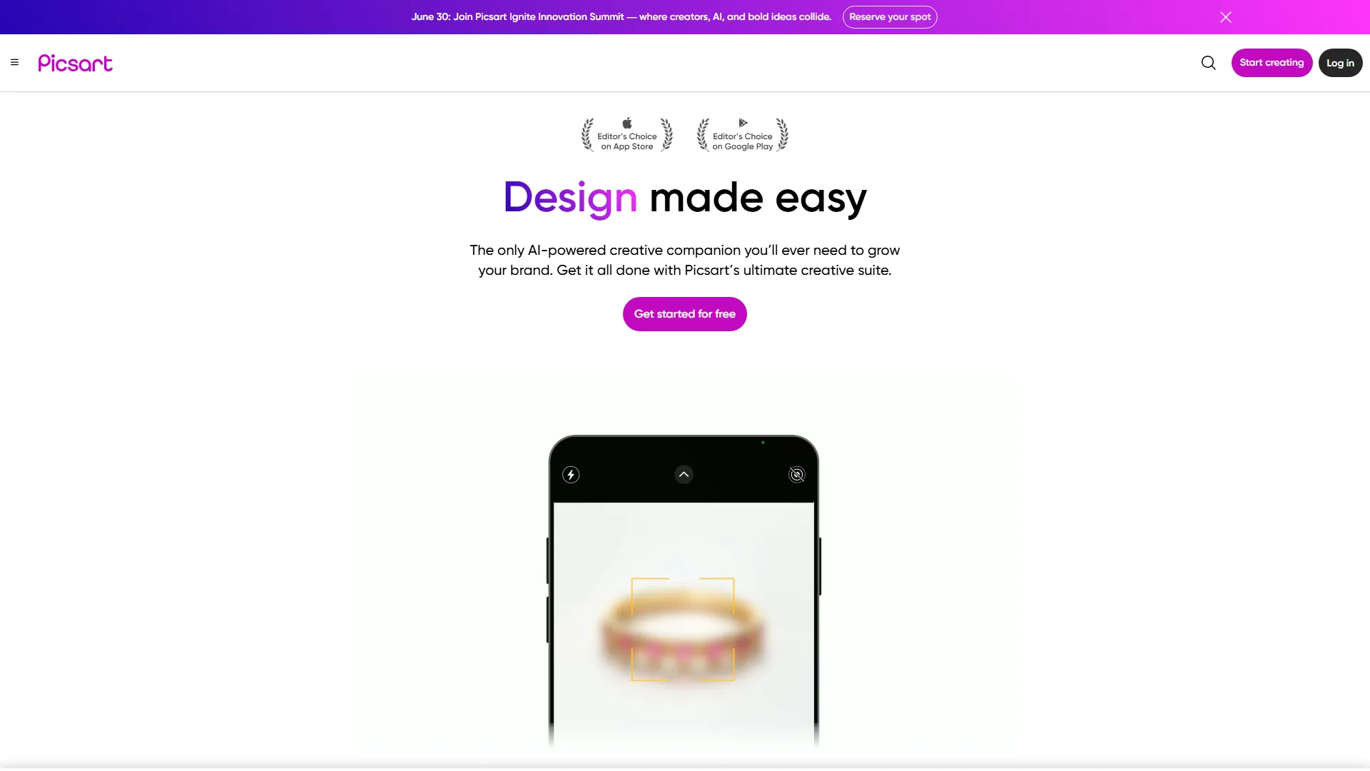 Picsart: Free AI Design Tools