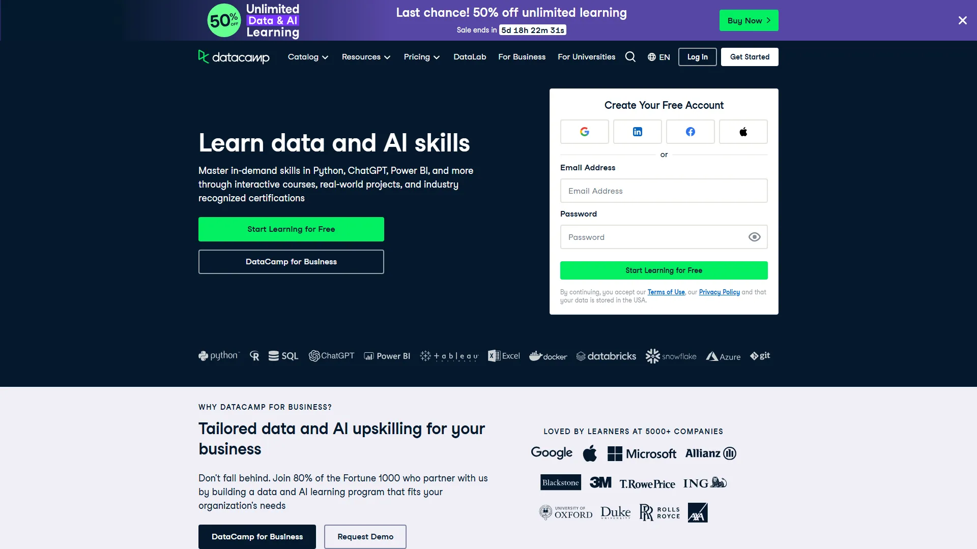 Learn Data Science and AI Online | DataCamp