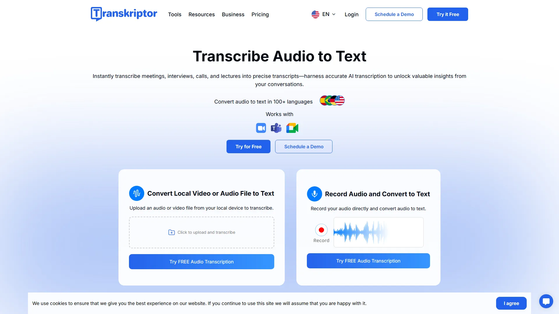 Transcribe Audio to Text