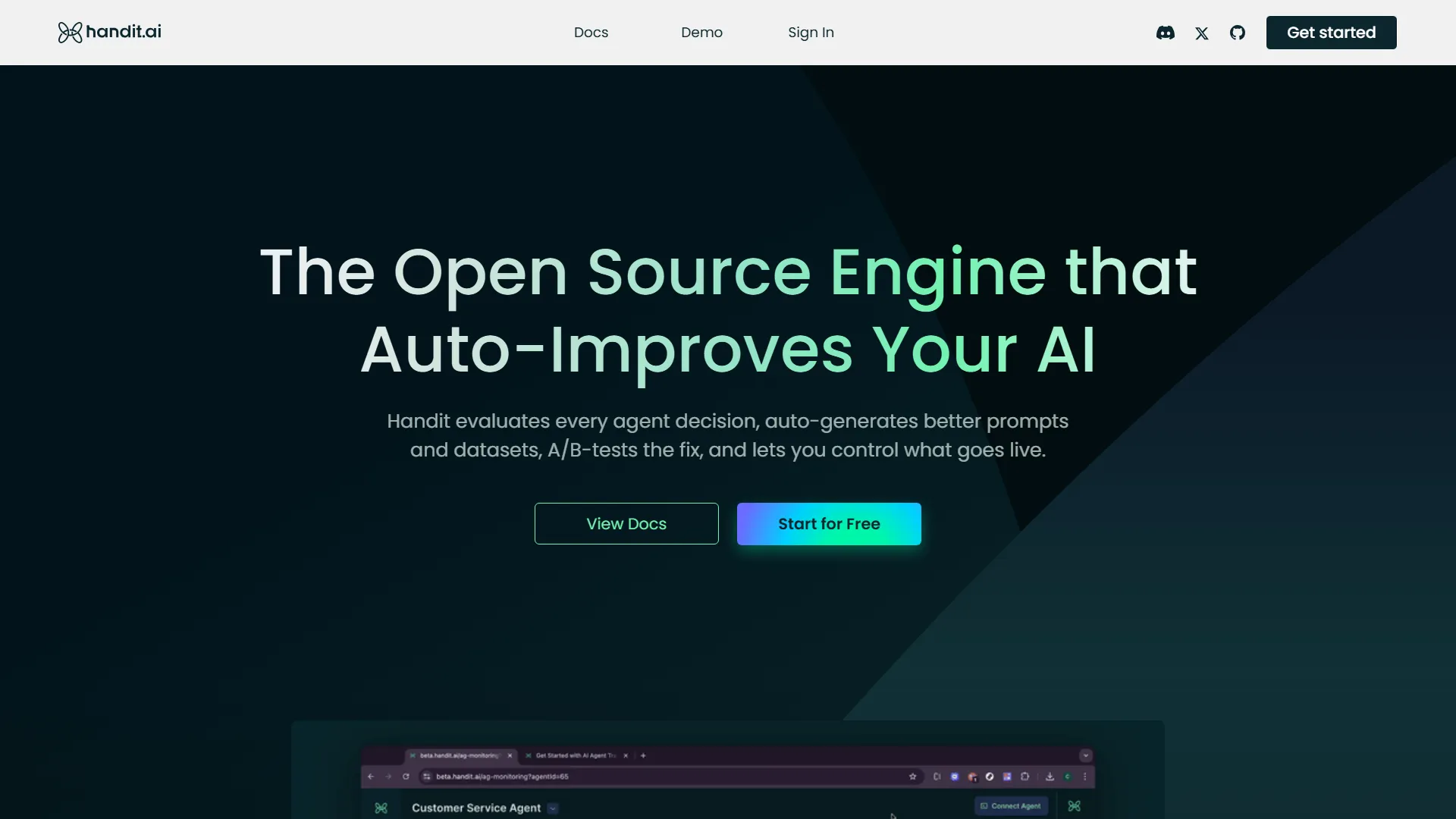 Handit.ai — The Open Source Engine that Auto-Improves Your AI Agents