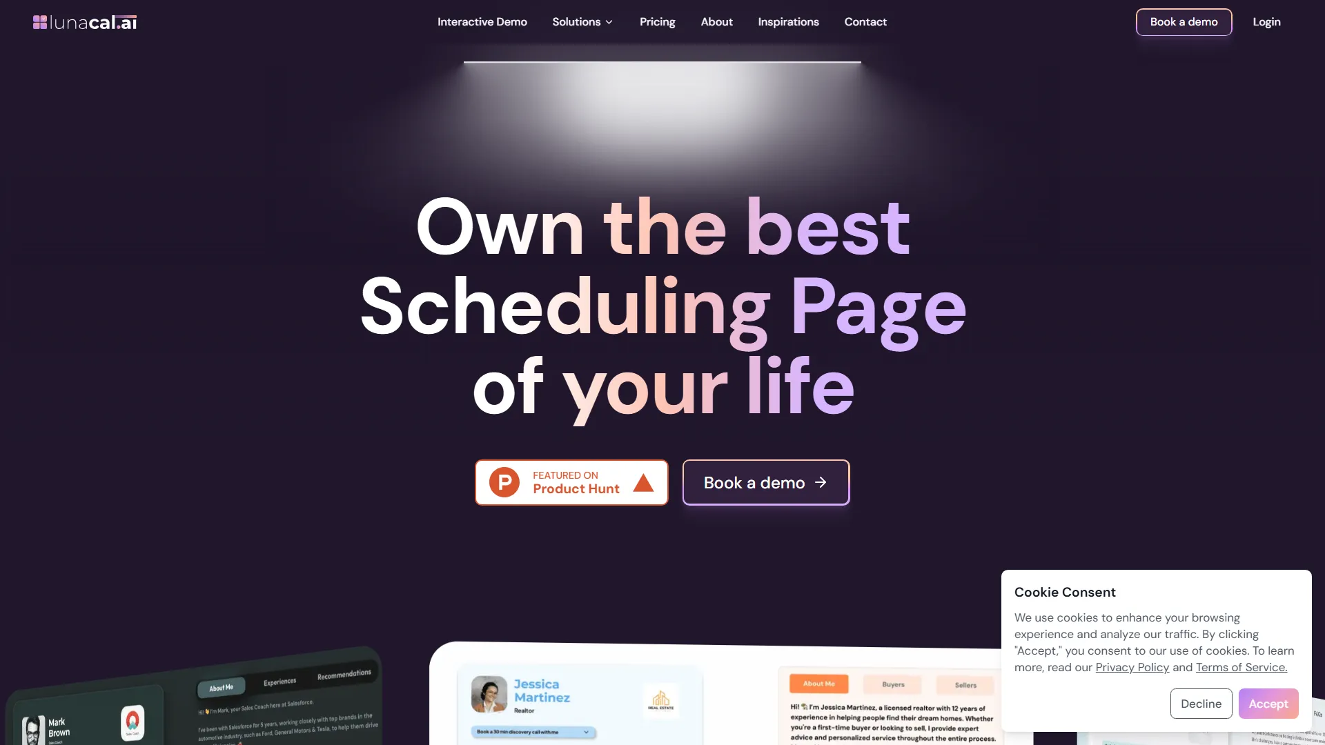 Lunacal.ai - Appointment Booking App | Calendar Scheduling system