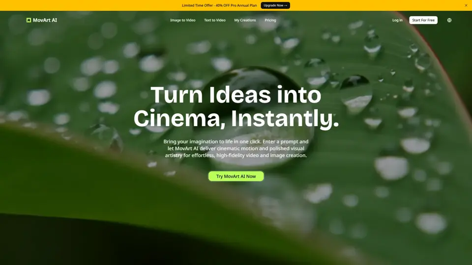 Best AI Video Generator for Creators | MovArt.ai