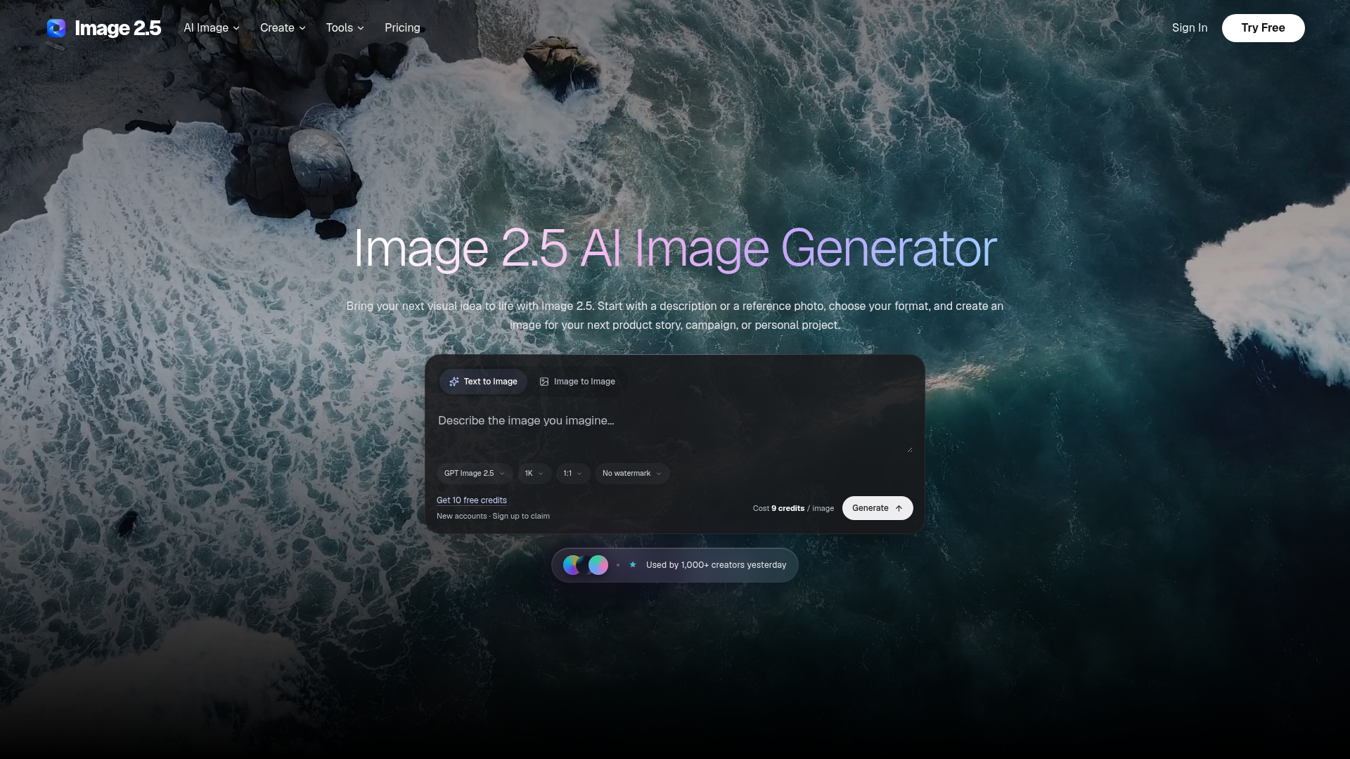 Image 2.5 | Crea, edita y perfecciona tus imágenes