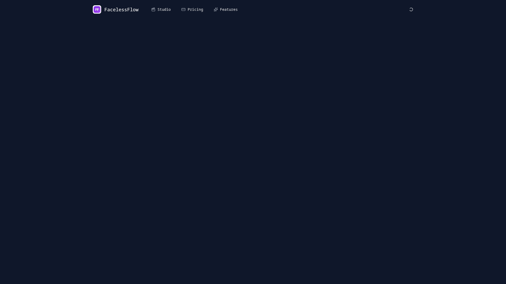 FacelessFlow - Generador de YouTube Shorts con IA