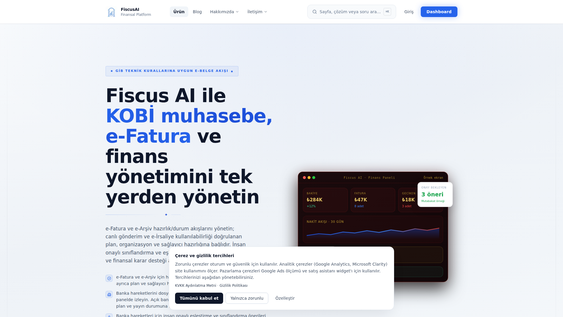 Fiscus AI | Plataforma de contabilidad, facturación electrónica y gestión financiera para pymes