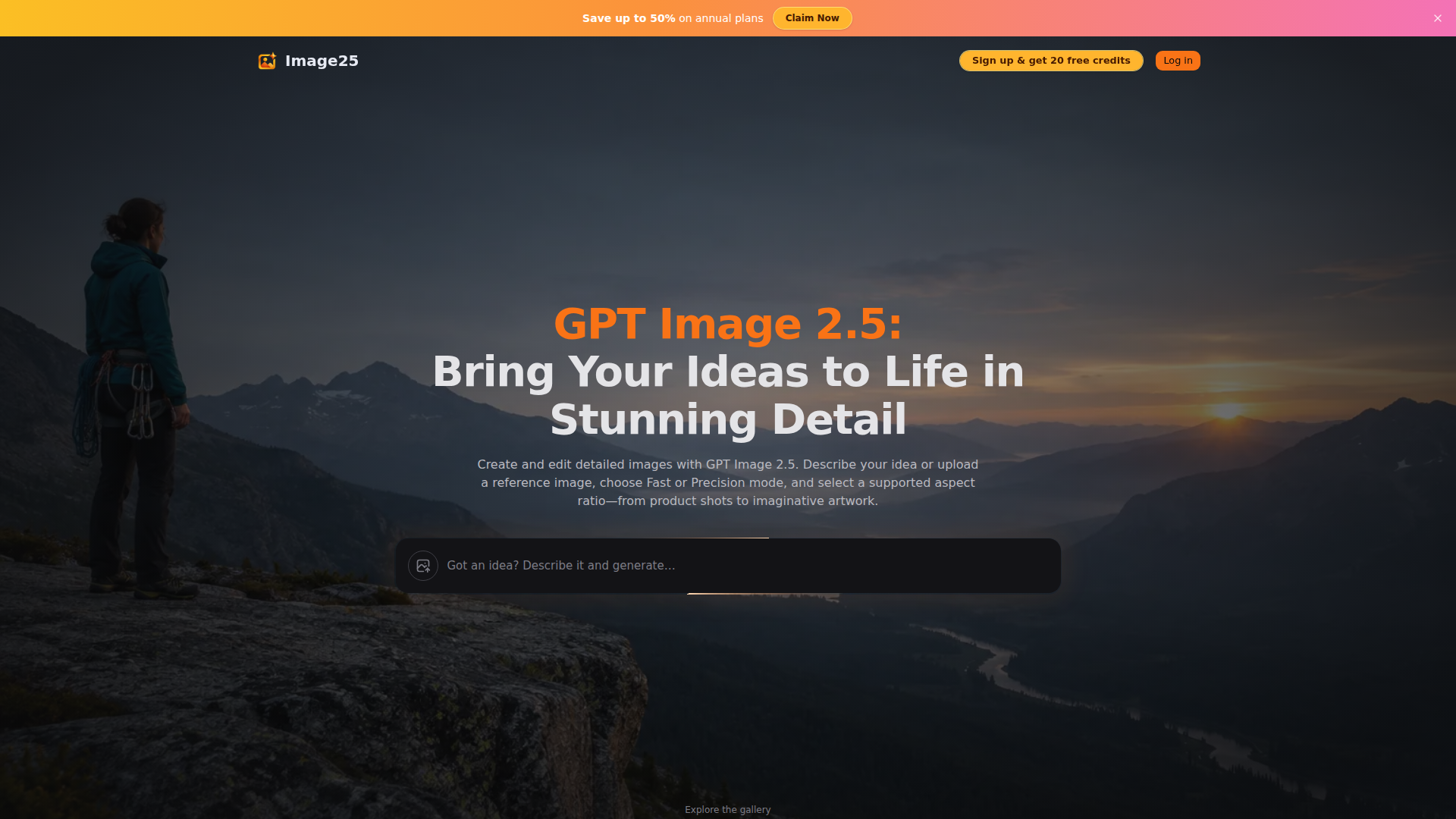 GPT Image 2.5: AI Image Generator & Editor | Image25