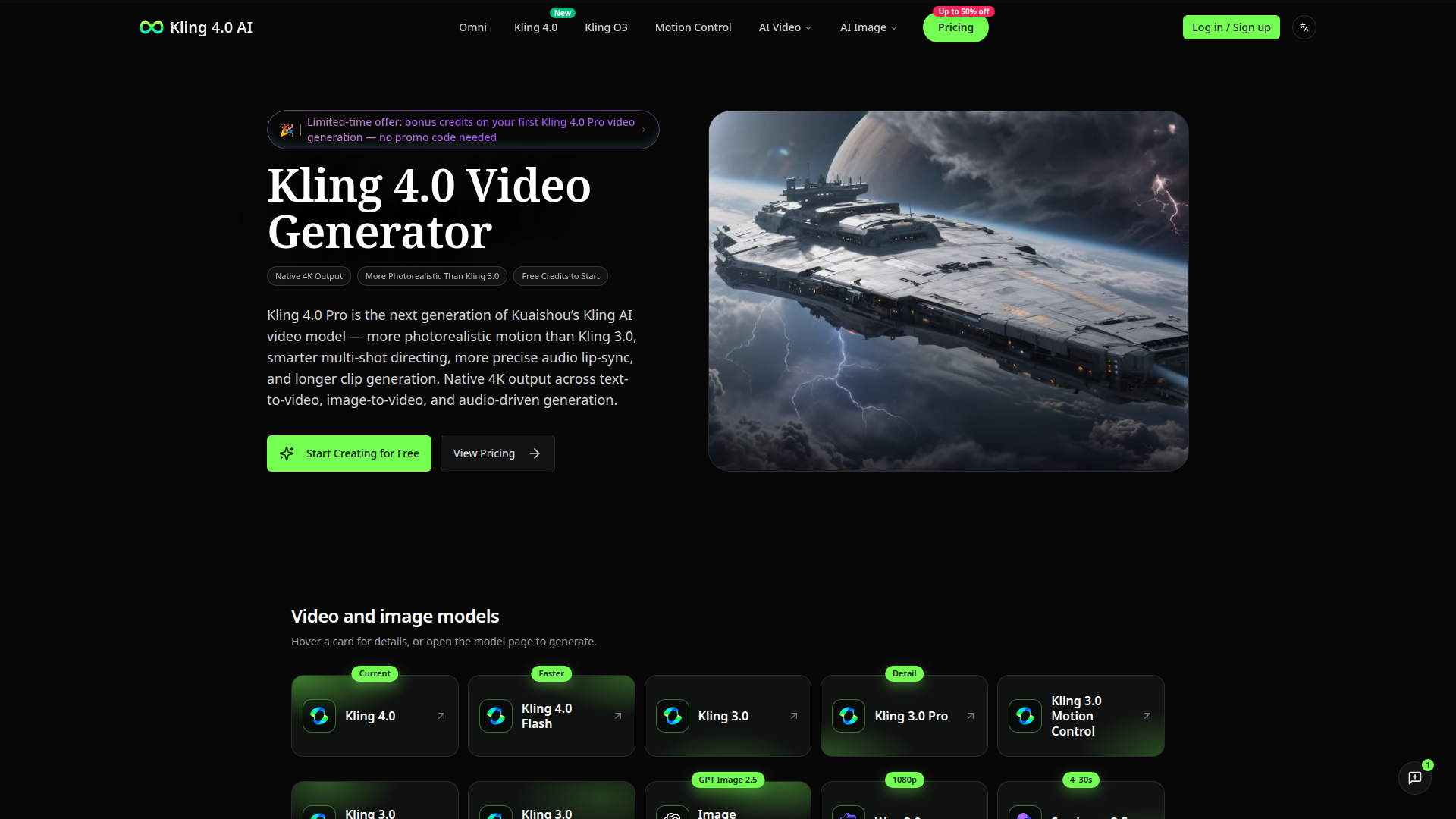 Kling 4.0 AI | Generador de video con IA de nivel cinematográfico de Kuaishou — Calidad profesional 1080p