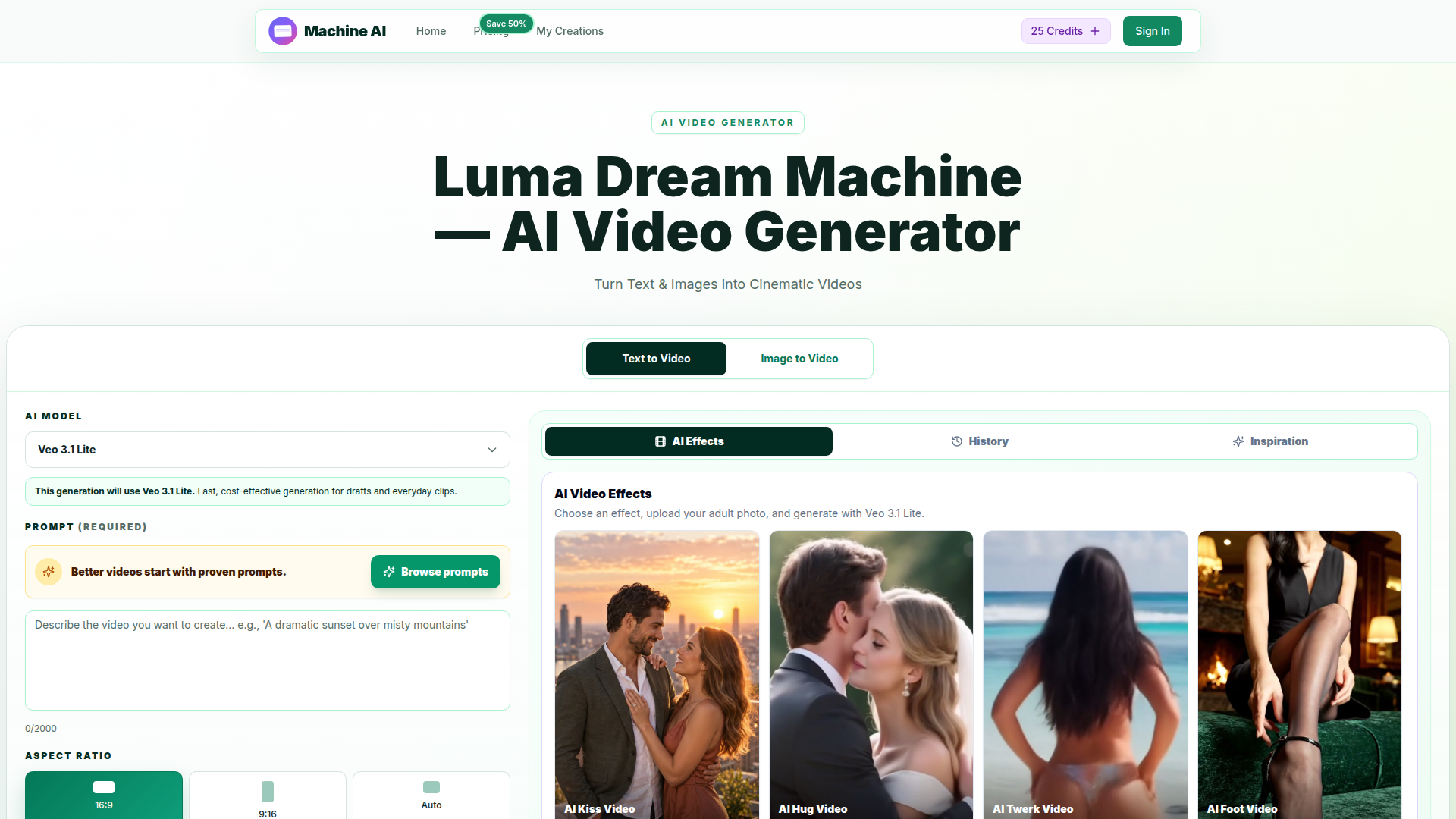 Luma Dream Machine — Generador de video con IA