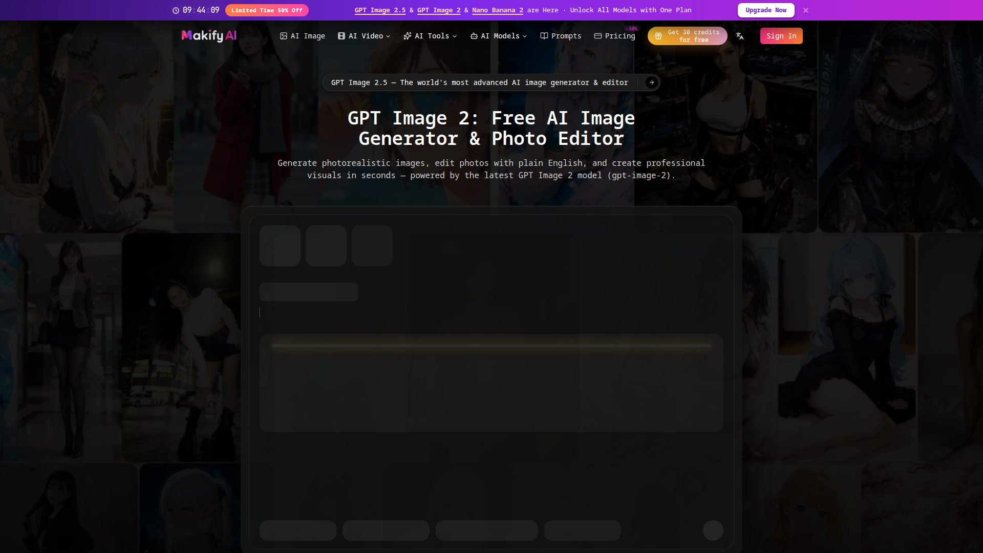 GPT Image 2 - Generador de imágenes IA y editor de fotos | Makify AI (antes AI GPT Image)