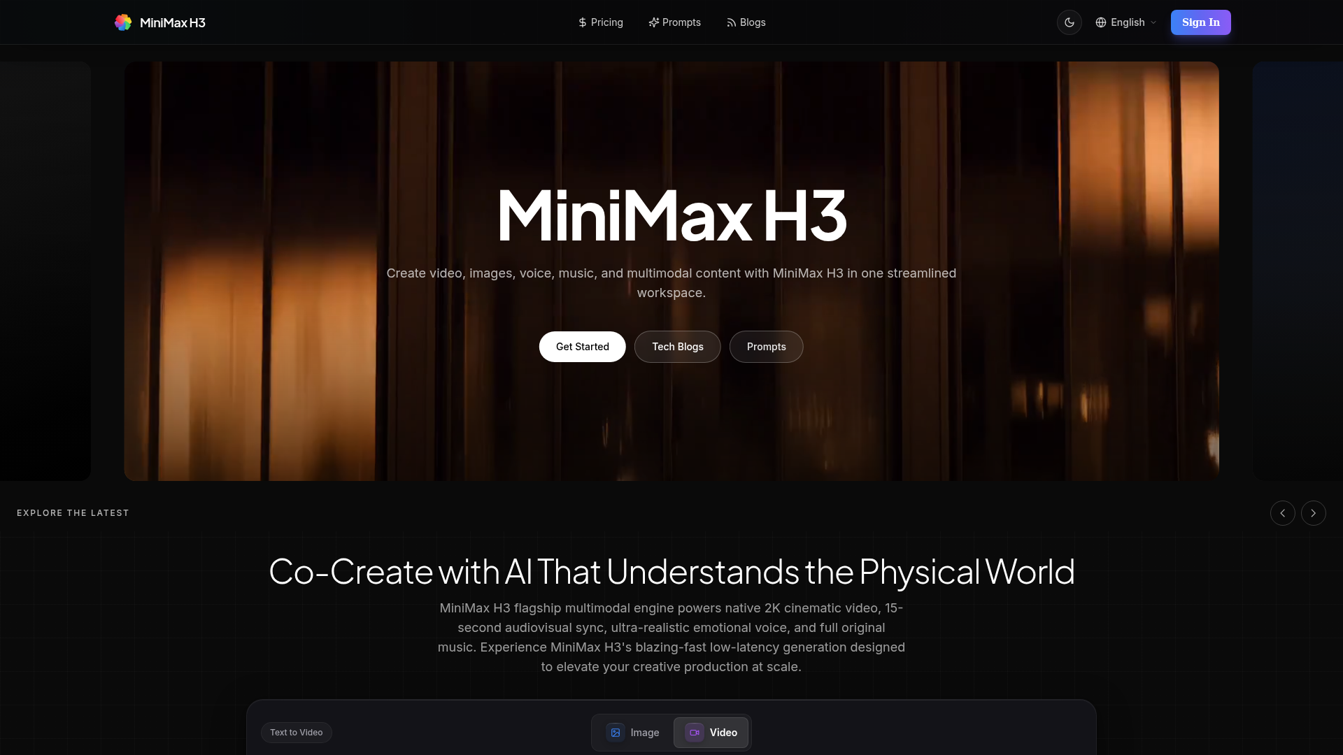 MiniMax H3 - Generador de video con IA multimodal
