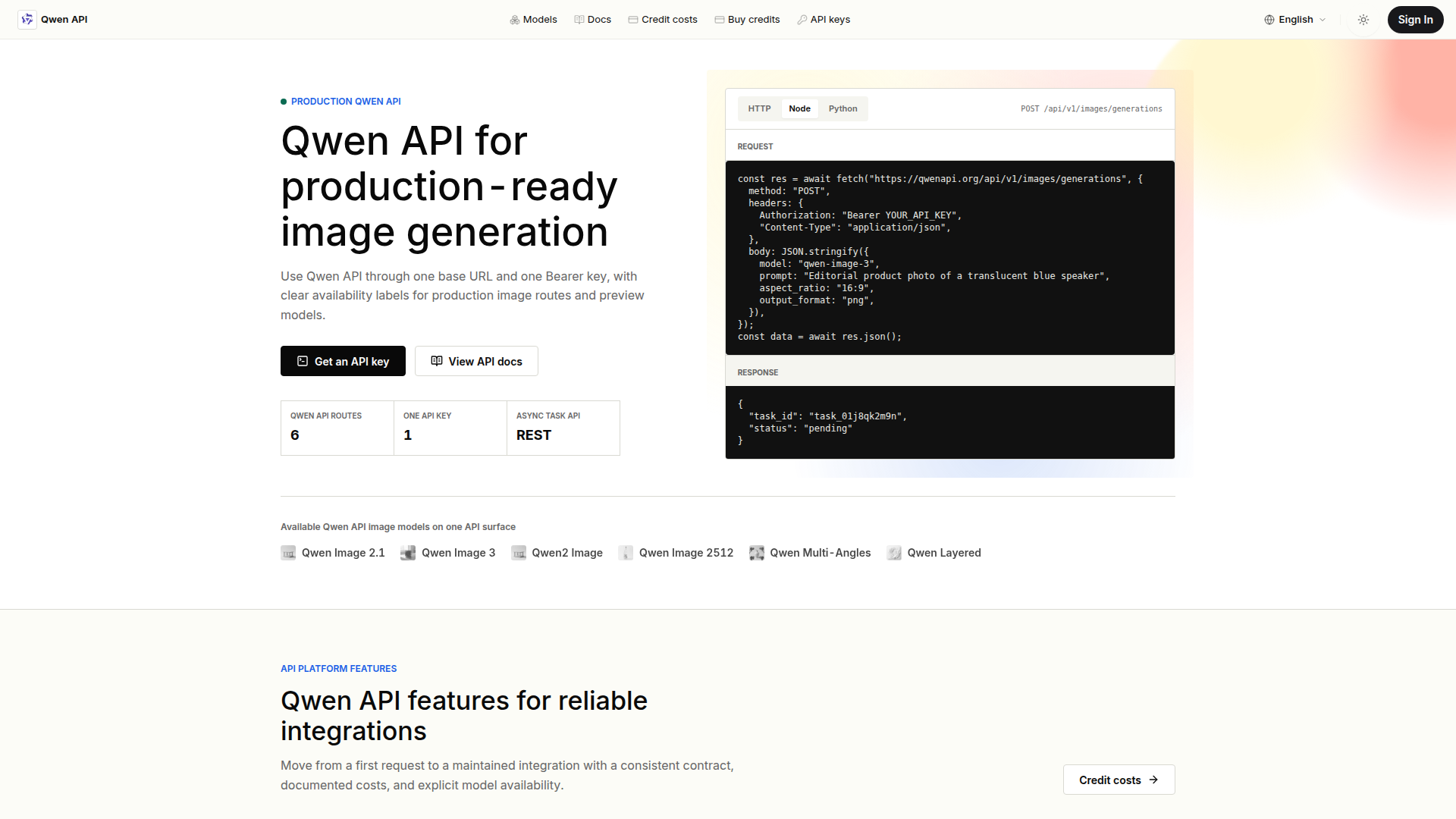 API de Qwen para generación y edición de imágenes