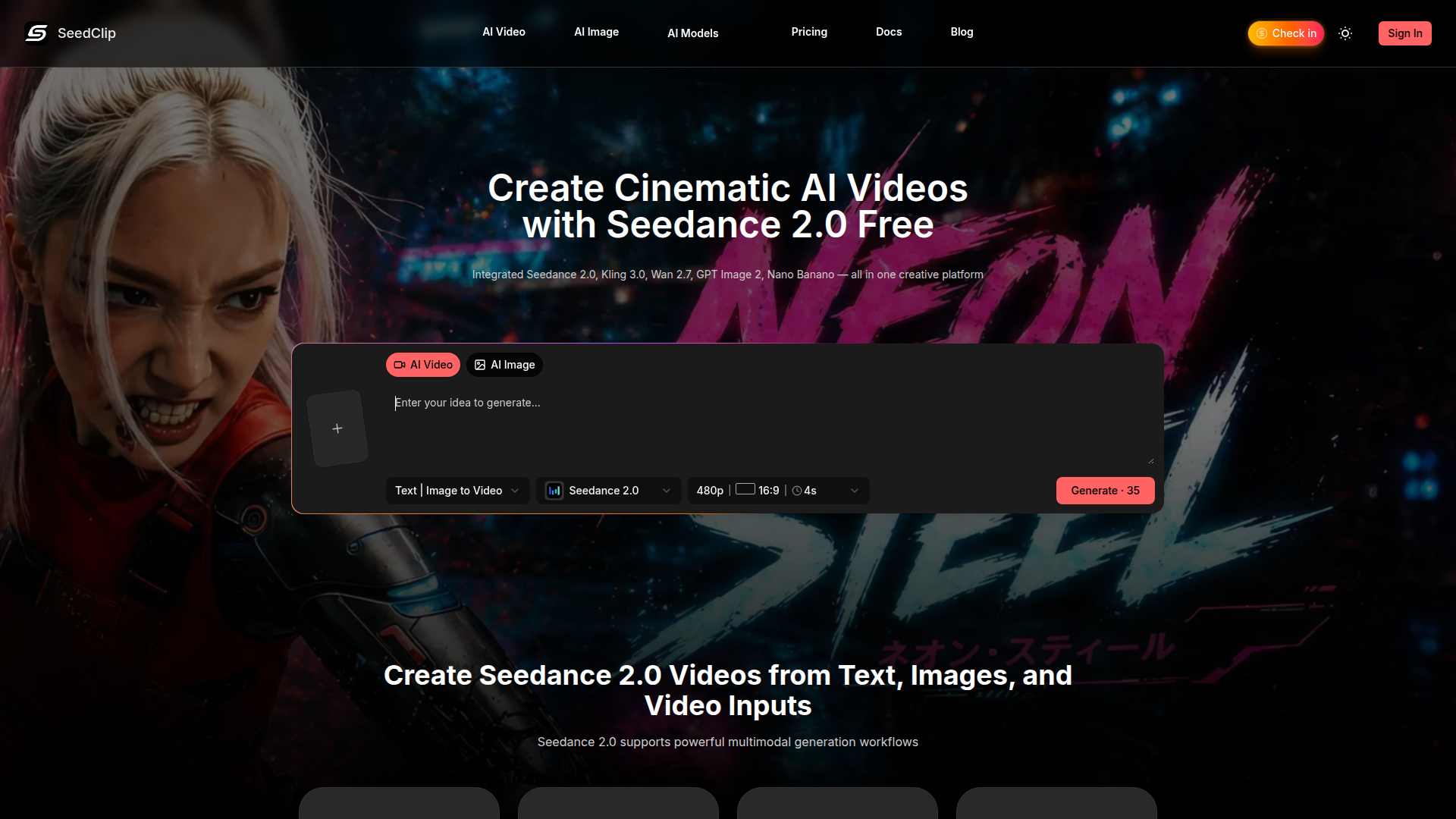 Seedance 2.0 Gratis: Generador de video con IA multimodal de Seedance