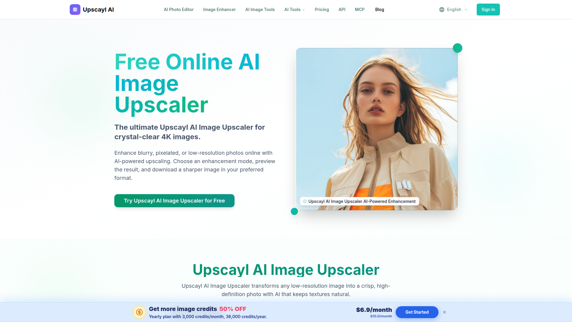 Escalador de imágenes online gratis – Escala a 4K con IA | Upscayl