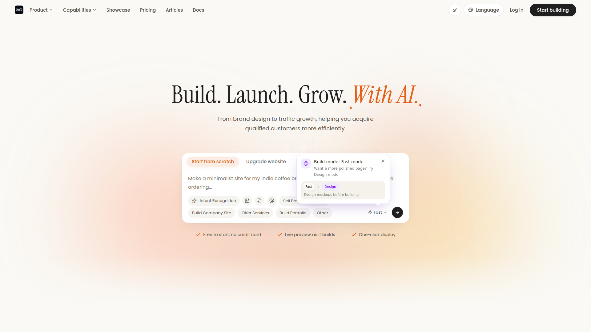 We0 | Creador de sitios web con IA - Crea apps, sitios web y software