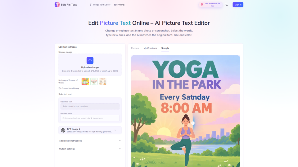 Edit Image Text Online – AI Picture Text Editor