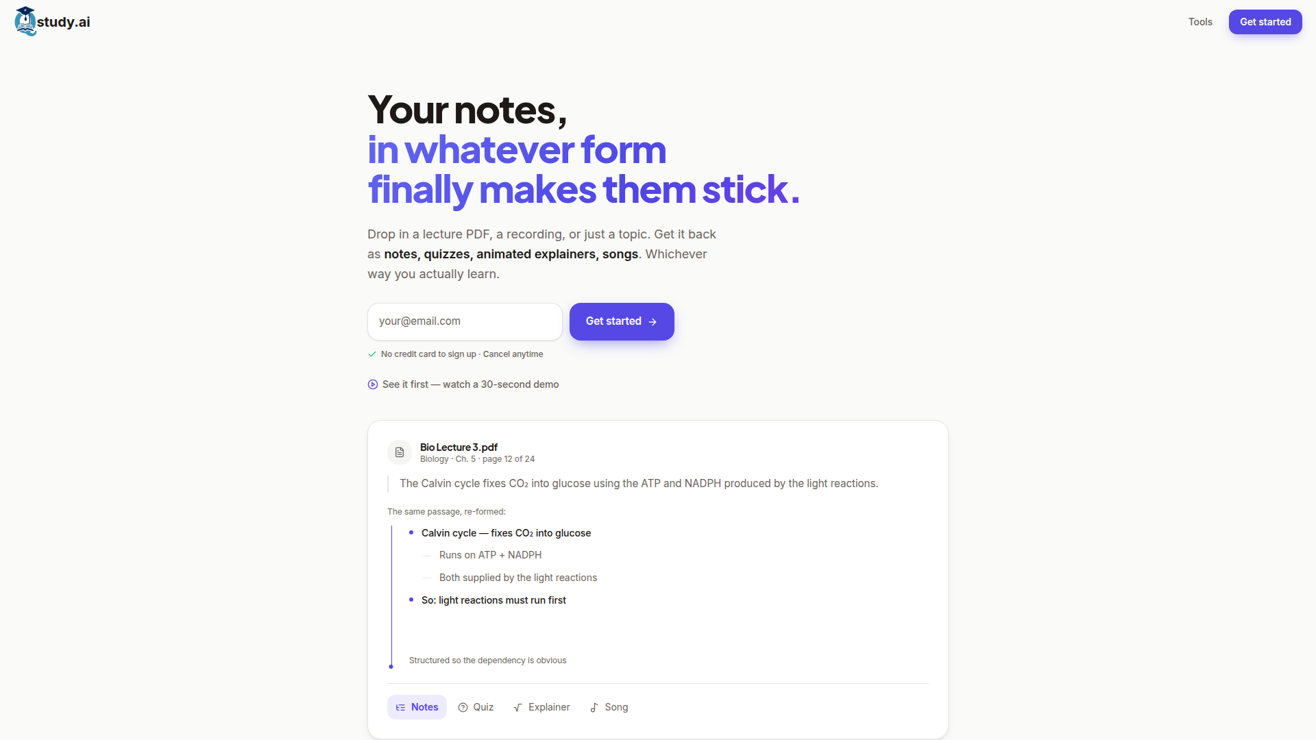 Qstudy AI - Convierte cualquier material de estudio en notas, cuestionarios y explicaciones