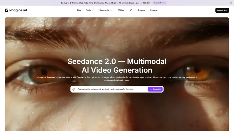 Seedance 2.0 — Multimodal AI Video Generation