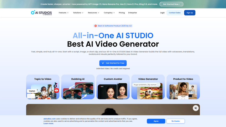 Best AI Video Generator | AI STUDIO