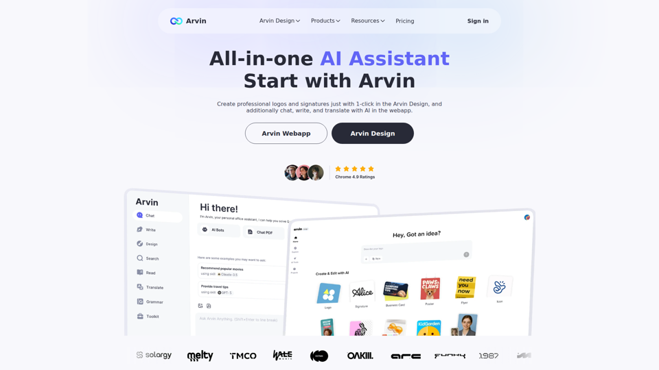 Arvin AI - Best ChatGPT Chrome Extension Powered by GPT-4o