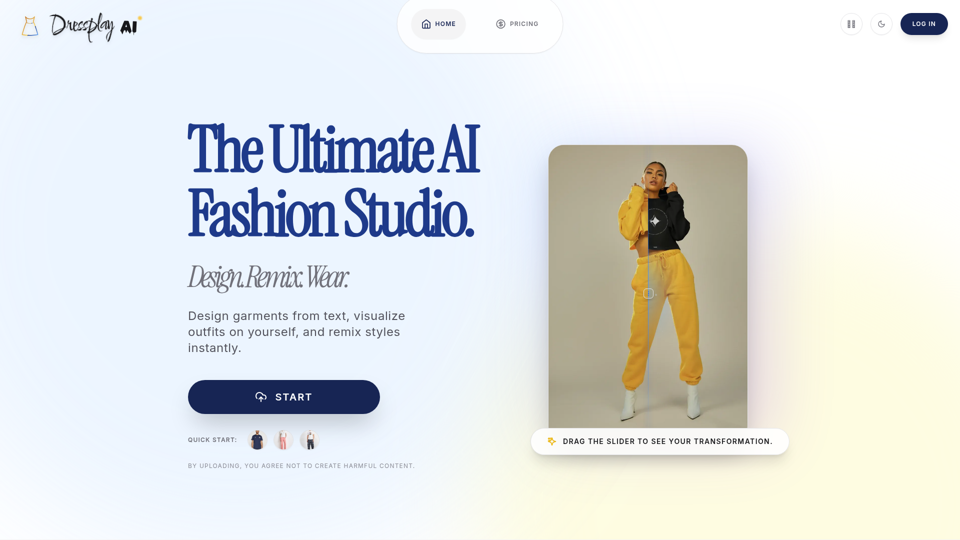 Dressplay AI - 虚拟试穿与时尚设计