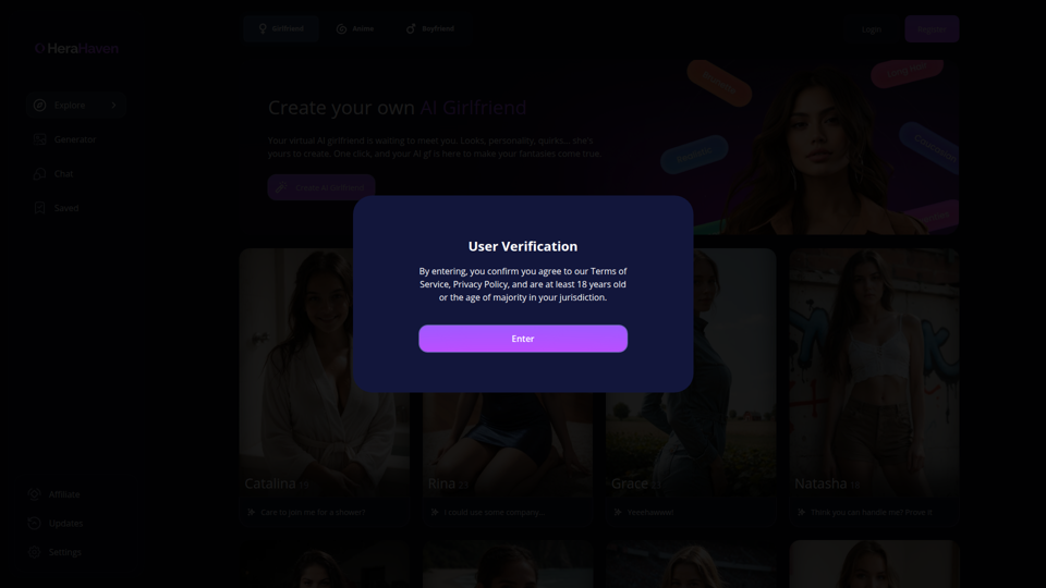 HeraHaven | AI彼女アプリ | チャット＆写真
