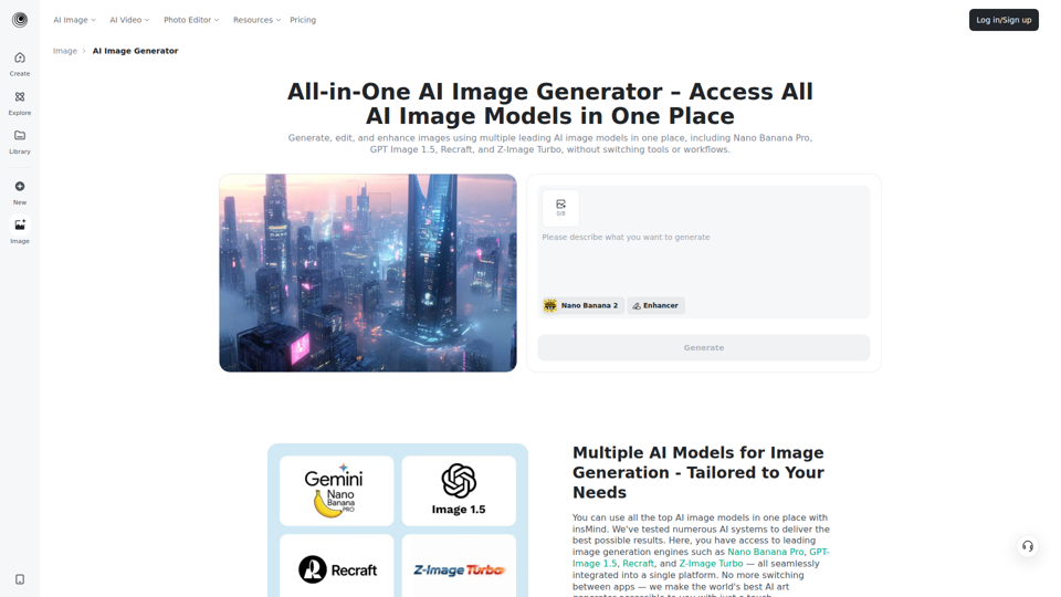 免费在线 AI 图像生成器 - 将文本或图像转化为艺术作品