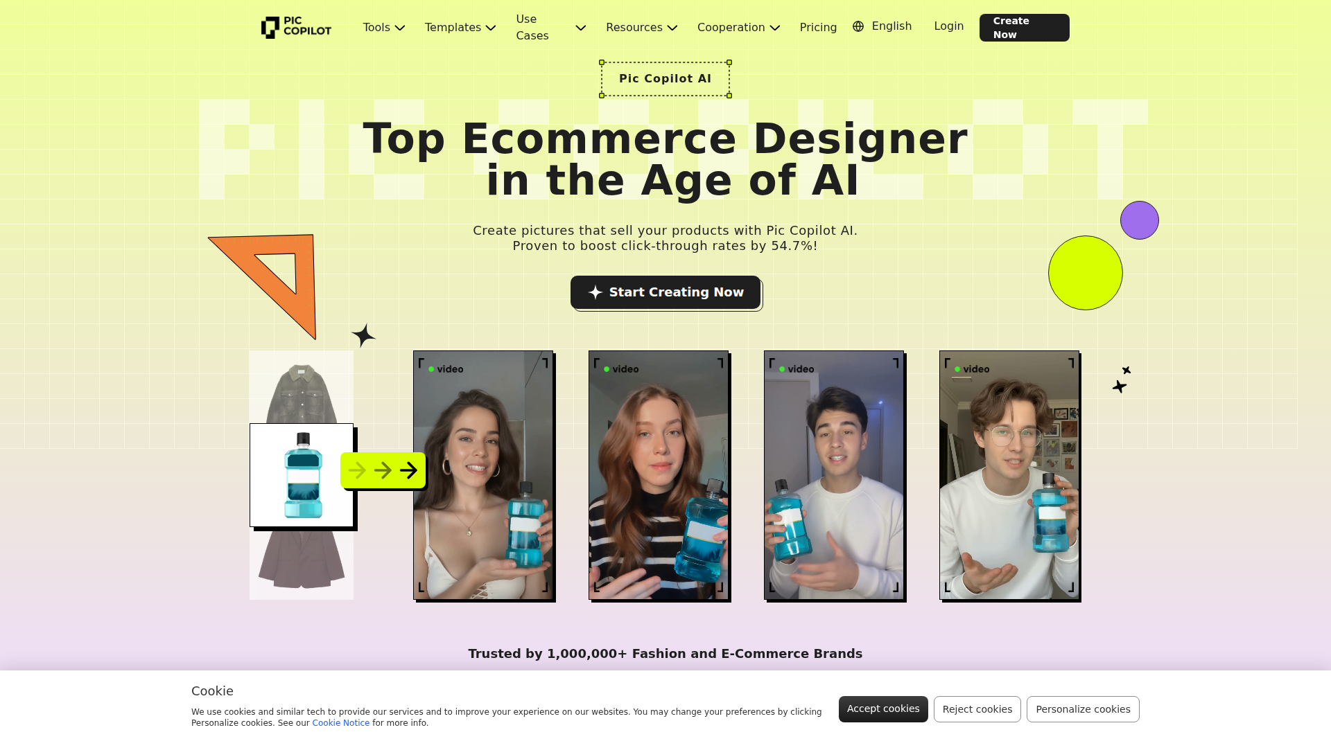 Fashion AI Model & AI Generated Product Images for eCcommerce | Pic Copilot