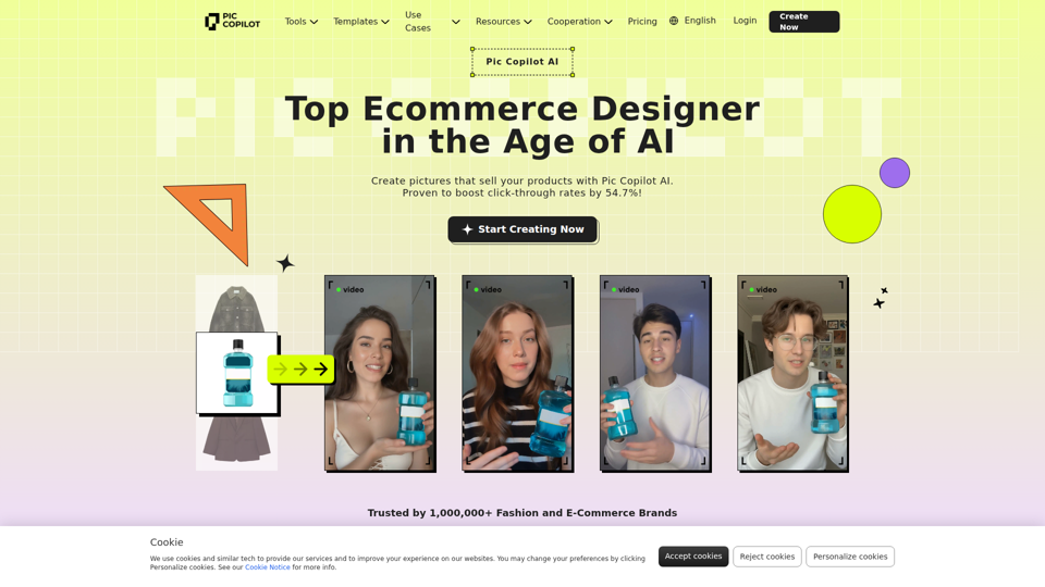 Fashion AI Model & AI Generated Product Images for eCcommerce | Pic Copilot