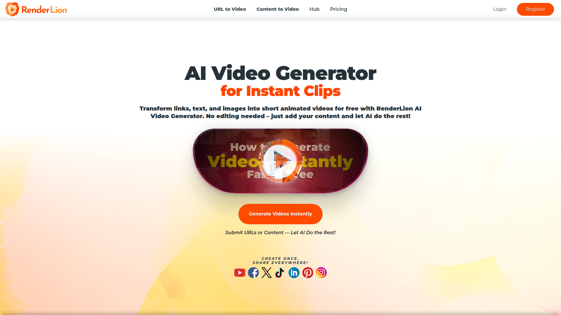 Free AI Video Generator | RenderLion