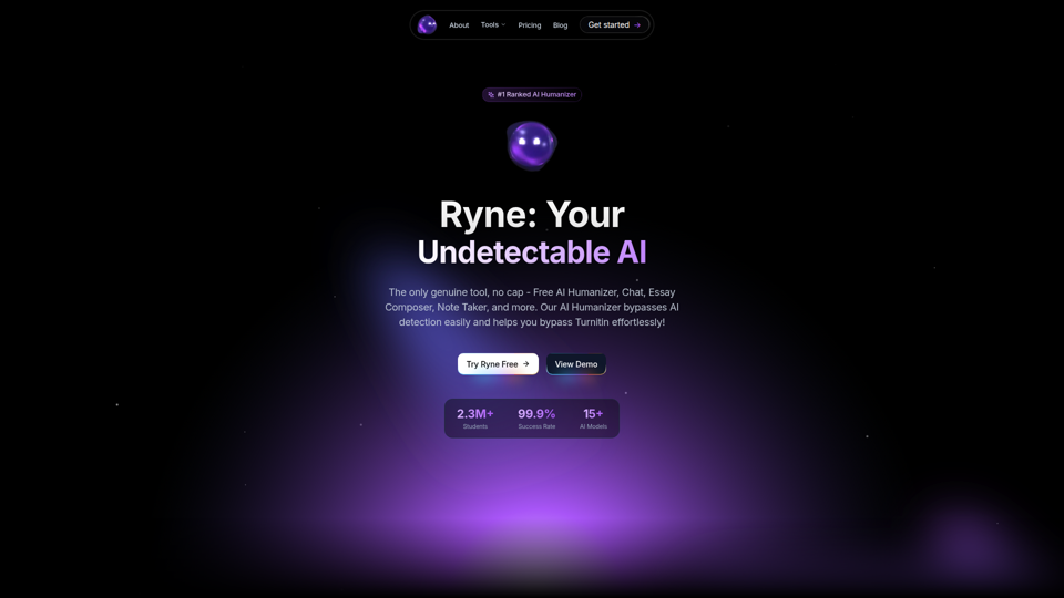 Ryne AI: Best AI Humanizer & AI Detector Bypass - Undetectable Tools