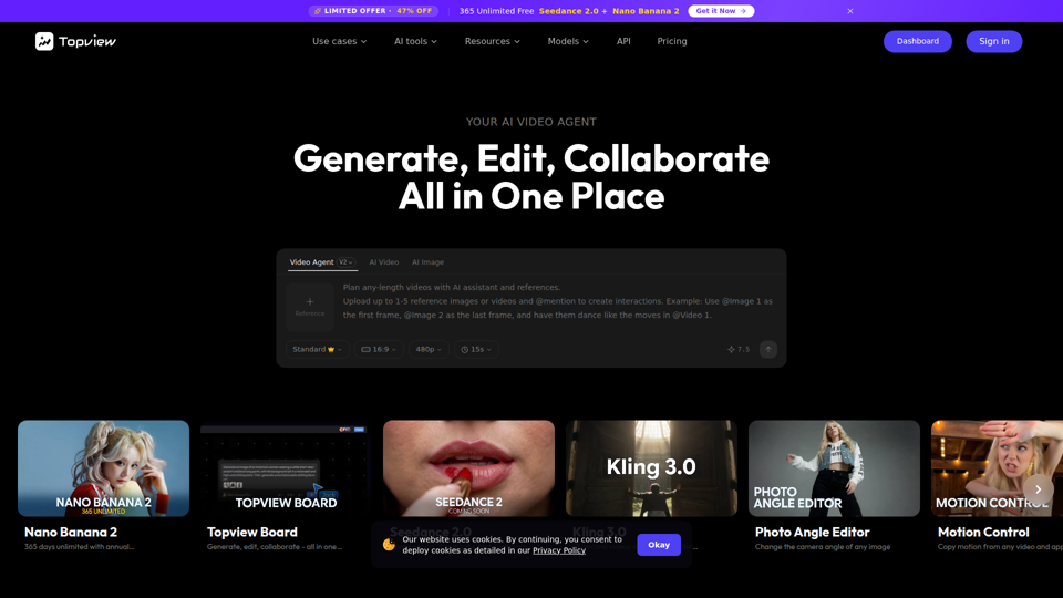 KI-Video-Agent für virales UGC & Marketinganzeigen | Topview AI