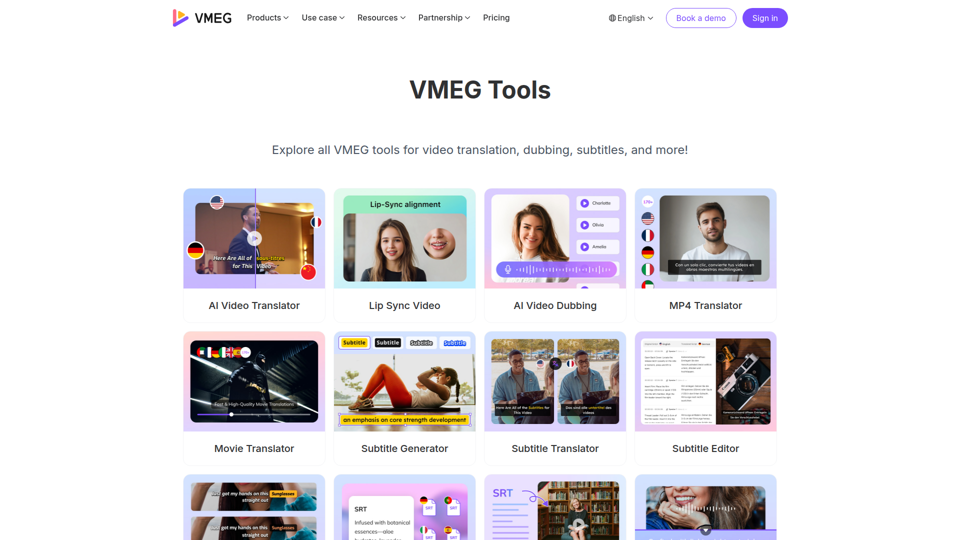 VMEG Tools – Videoübersetzung, Synchronisation und Untertitel