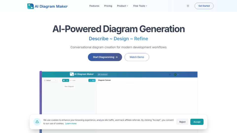 Softwarearchitektur- und Ablaufdiagramme mit KI erstellen | KI-Diagramm-Generator
