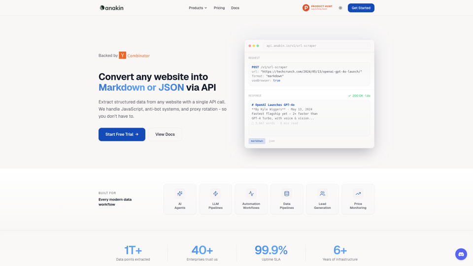 Anakin.io - 超高速WebスクレイピングAPI