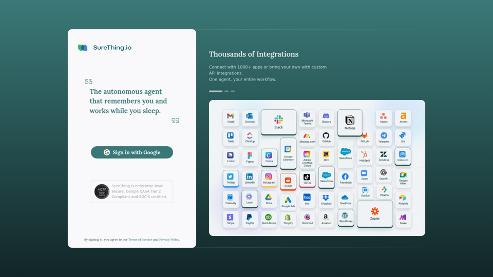 SureThing - Autonomous AI Agent | The Extension of Self